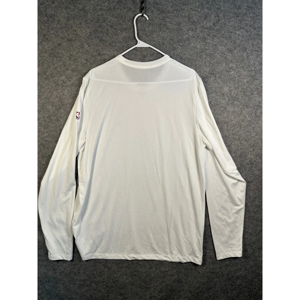 Jordan Charlotte Hornets NBA White Dri-FIT Long Sleeve‎ Shirt XL Tall FD9522-100